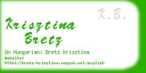 krisztina bretz business card